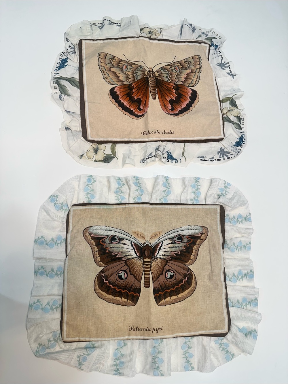 Butterfly Print Decorative Pillow Covers - Beige,‎ Brown, Peach